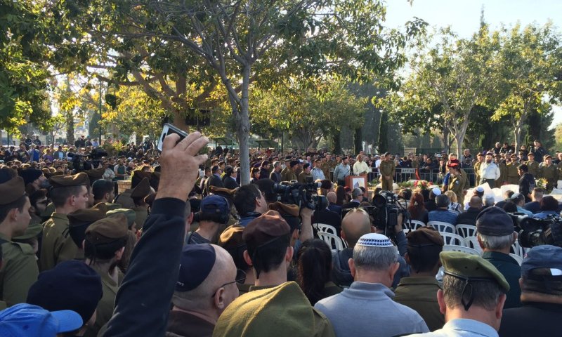 מאות נענו לקריאה והגיעו ללוות את סלבה שנפל בגולן