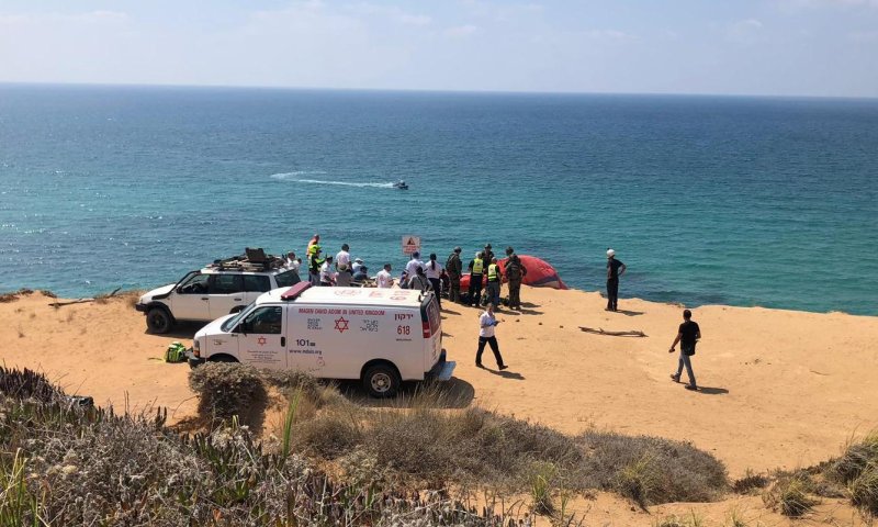 ארסוף: מצנח רחיפה התרסק, בן 60 נפצע אנוש