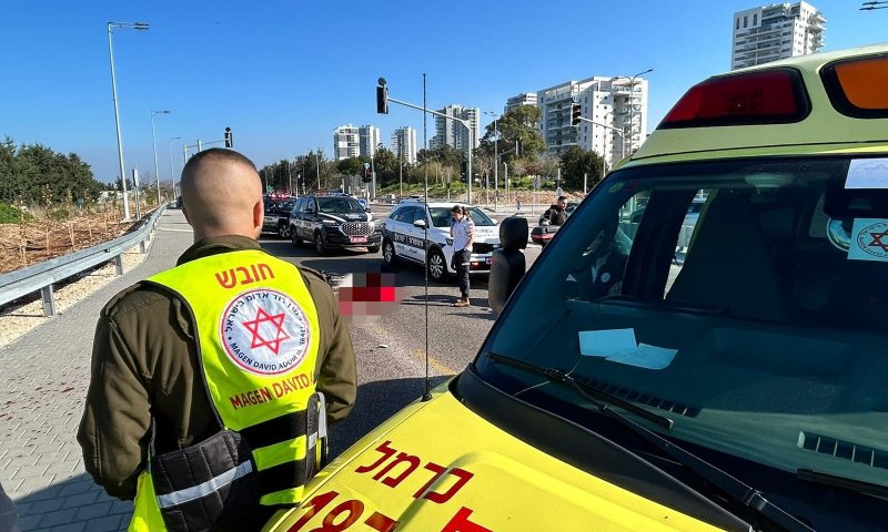 טרגדיה בטירת הכרמל: רוכב אופניים נהרג מפגיעת רכב