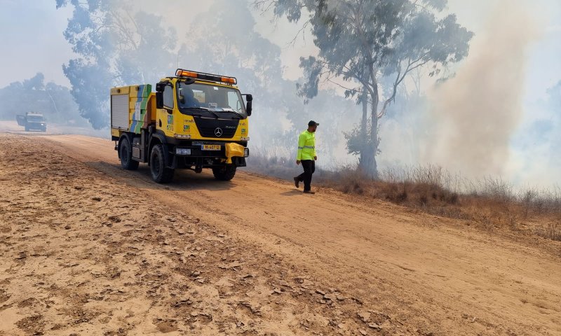 10 שריפות פרצו בדרום בעקבות בלוני תבערה
