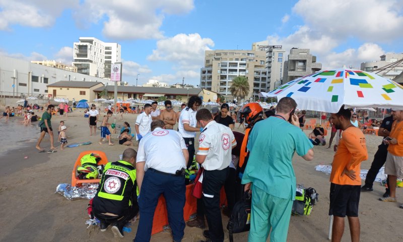שוב טביעה: גבר טבע בחוף מציצים בתל אביב