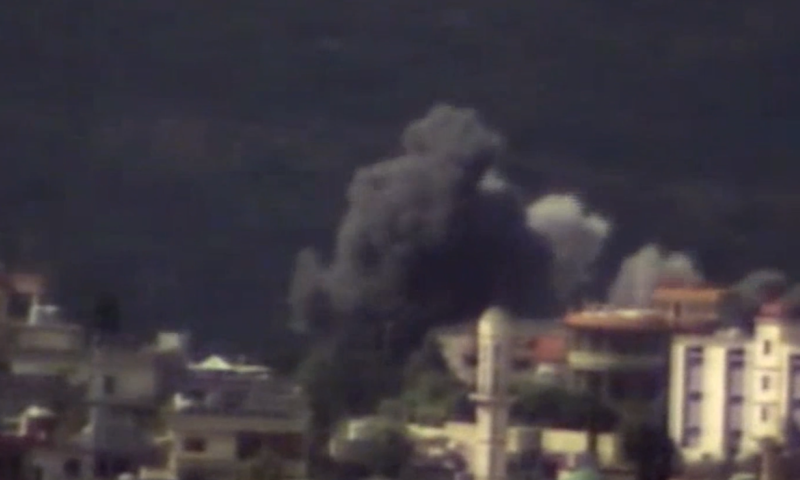 רגע לפני הירי: מטוסי הקרב השמידו את המשגרים