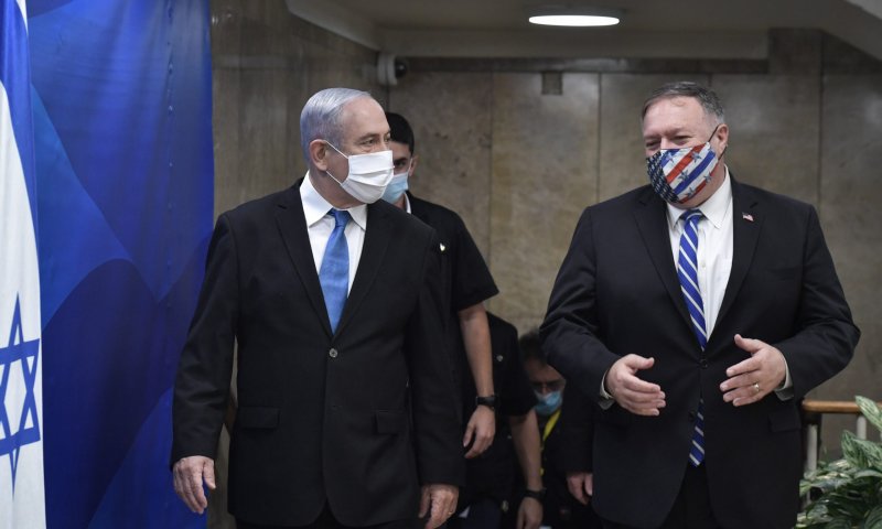 פומפאו לנתניהו: "נשמור על יתרונה הצבאי של ישראל"