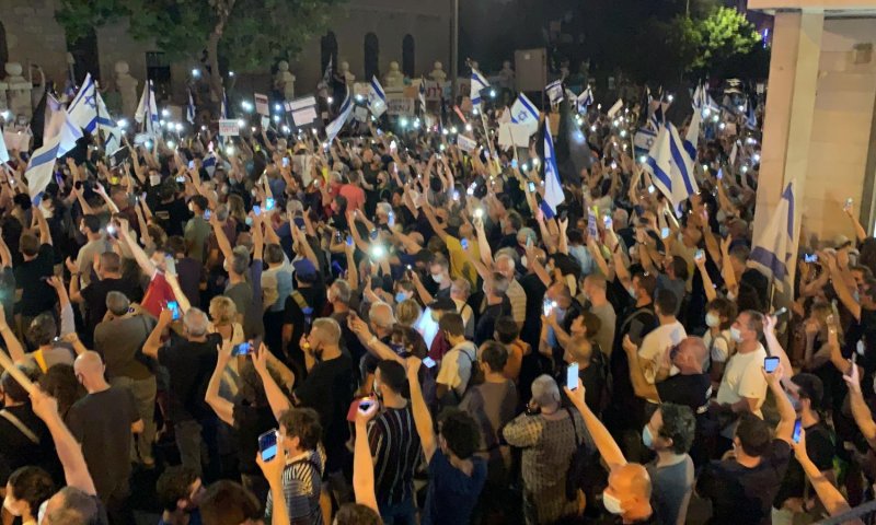 מאות מוחים על מעצר תא"ל השכל בהפגנת השמאל