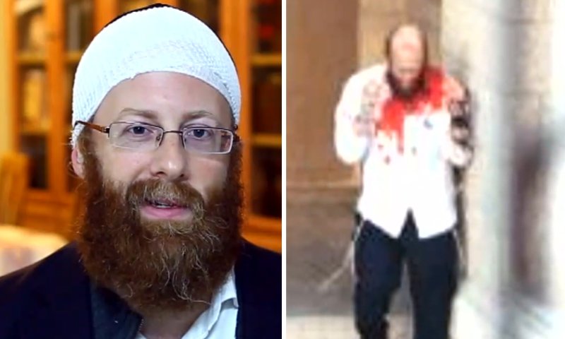 ניצול הטבח בבית-הכנסת הדליק נר חנוכה