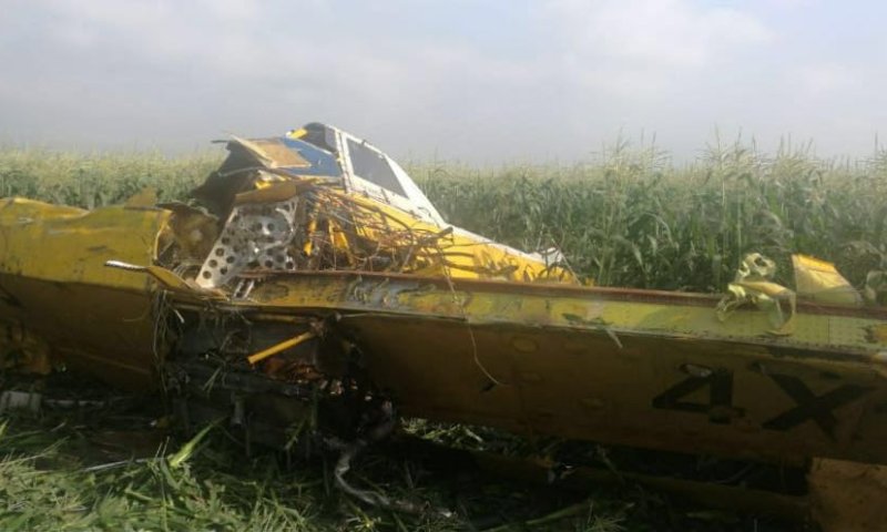 מטוס קל התרסק בשטח חקלאי בצפון