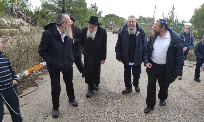 הרב טאו הגיע לחומש; "באנו לחזק ולהתחזק"