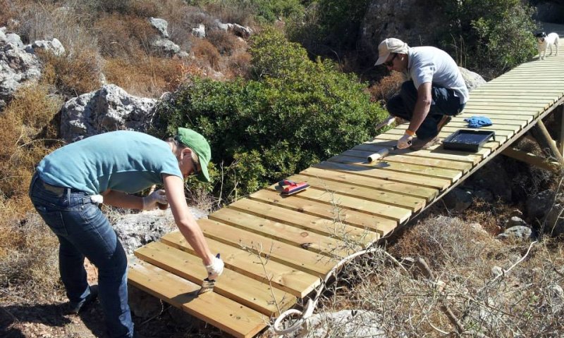שביל אופניים מהיפים בשומרון נבנה השבוע בנחל קנה