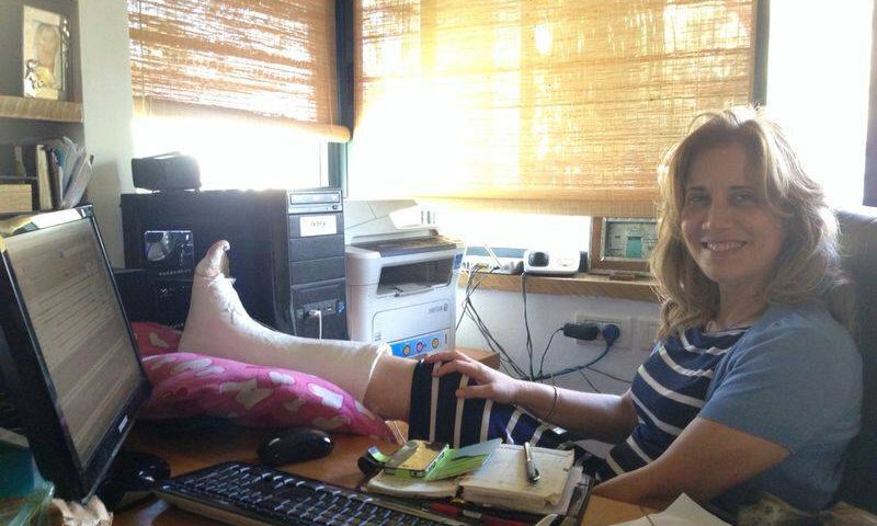 רפואה שלמה: ח"כ עליזה לביא שברה רגל