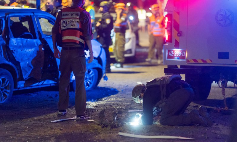 מטח של 12 רקטות לעבר אזור המרכז והשפלה