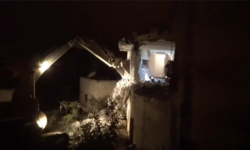 תיעוד: הריסת בית המחבל שרצח את עמיעד איש-רן