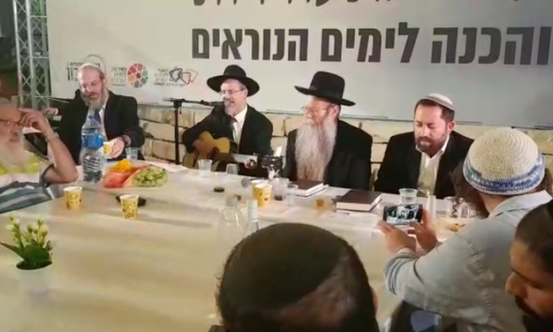 צפו: התוועדות עם מאות אנשים בשומרון