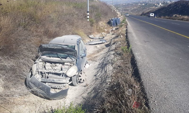 תינוקת נפצעה קשה מאד בתאונת דרכים בשומרון