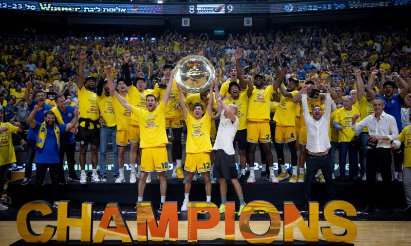 מכבי תל אביב ניצחה את הפועל וזכתה באליפות