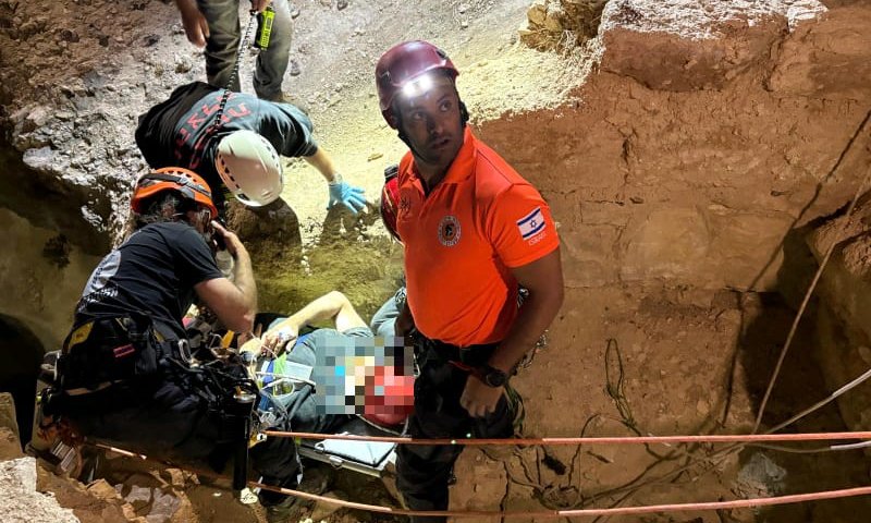 תושב ארה"ב חולץ לאחר שנפל בנחל תקוע