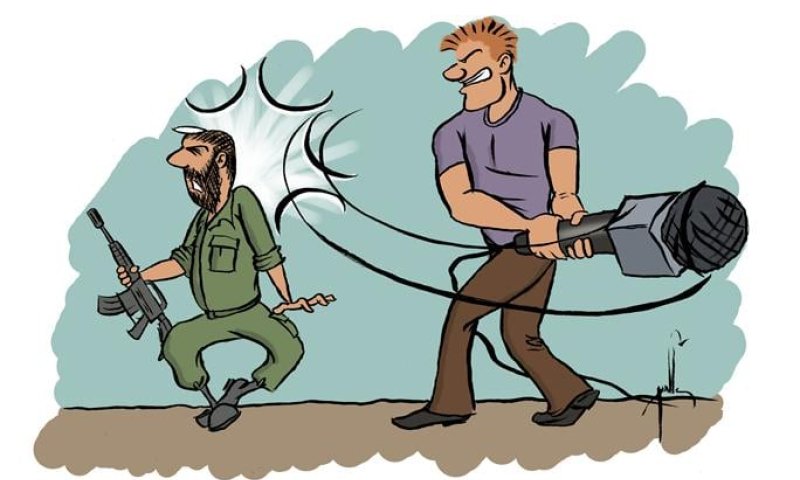 קריקטורה: התייחסות התקשורת לסמח"ט אייזנר