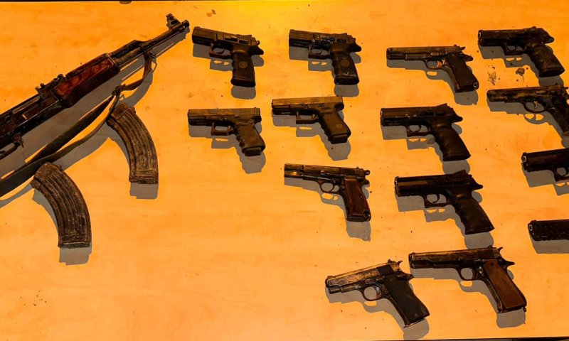 המאבק בפשיעה: 14 כלי נשק נתפסו בפעילות בבקעה
