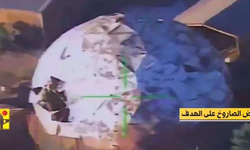 חיזבאללה מפרסם את תיעוד ירי הטילים ליב"א במירון