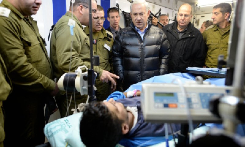 נתניהו ביקר פצועים סורים: "חשוב שהעולם יראה את התמונות"