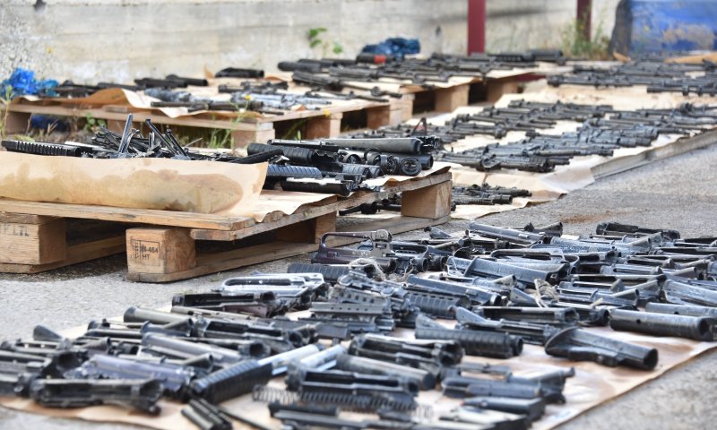 המשטרה תפסה מחסן נשק ענק בישוב הבדואי לקיה