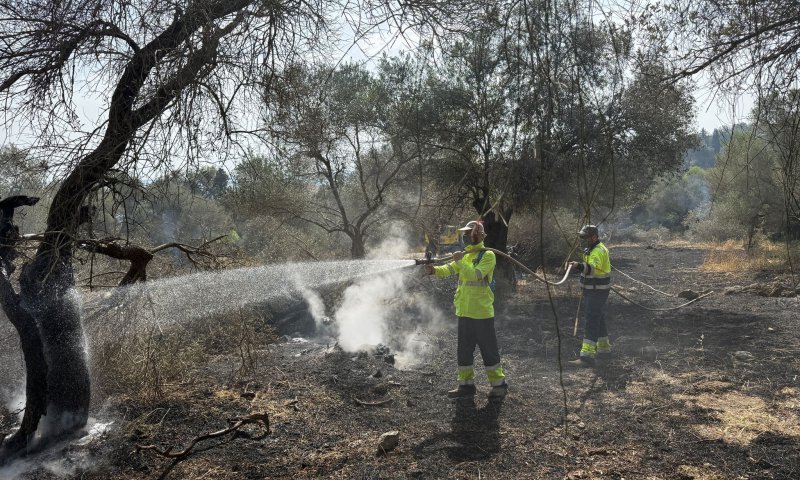 מאמצי הכיבוי נמשכים: "מנסים להשיג שליטה עד הצהריים"