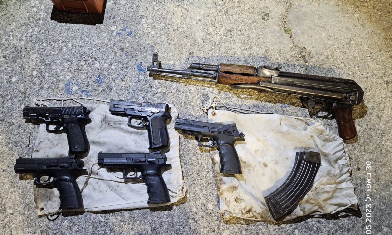 בפעילות מג"ב: אמל"ח רב נתפס ו-3 חשודים נעצרו