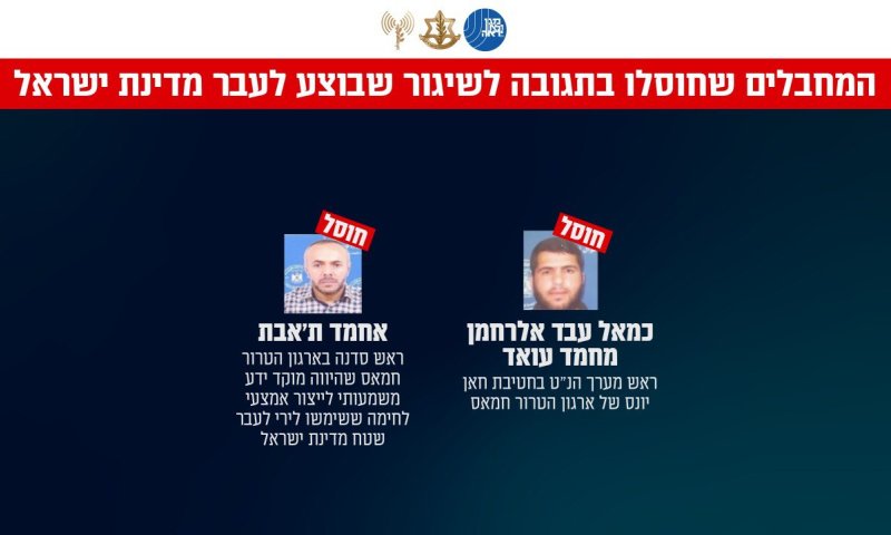 בתגובה לנסיון השיגור הכושל: חוסלו בכירים בחמאס ותשתיות טרור