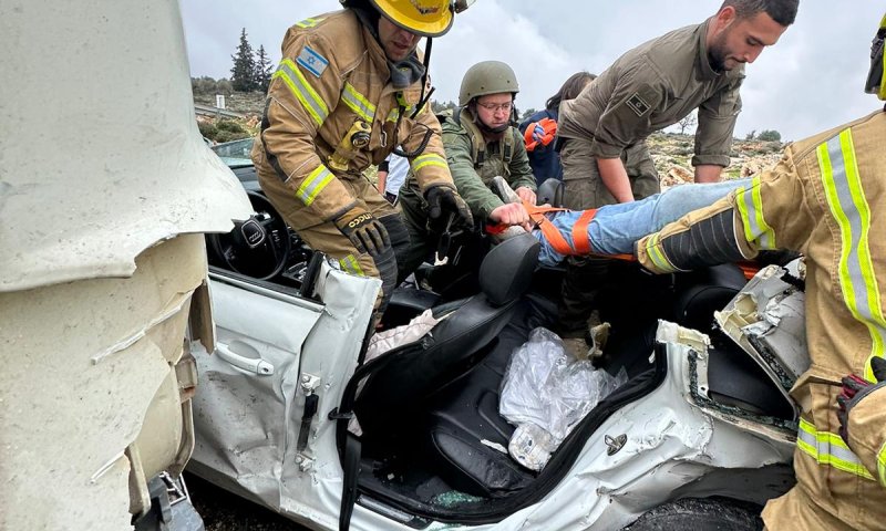 דיווח: תאונה בשומרון נבדק בחשד לפיגוע ירי