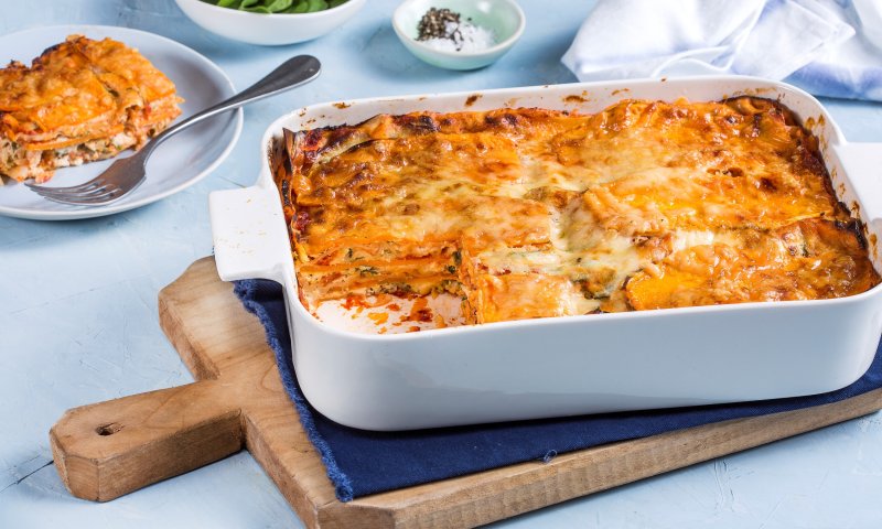 חוגגים שבועות: מתכון ללזניה עם בטטה ותרד