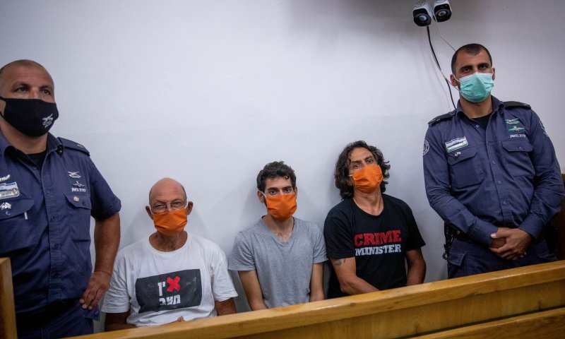 כל מפגיני השמאל מול בית ראש הממשלה שוחררו