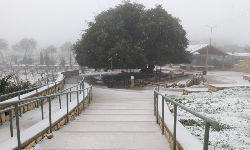 השלג מתקרב לירושלים. צפו