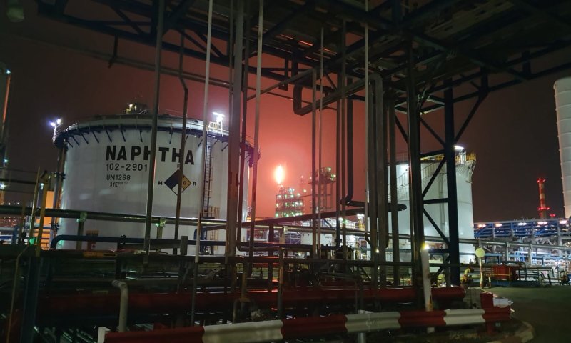 בעקבות תקלה בבתי זיקוק: לפיד אש ענק במפרץ חיפה