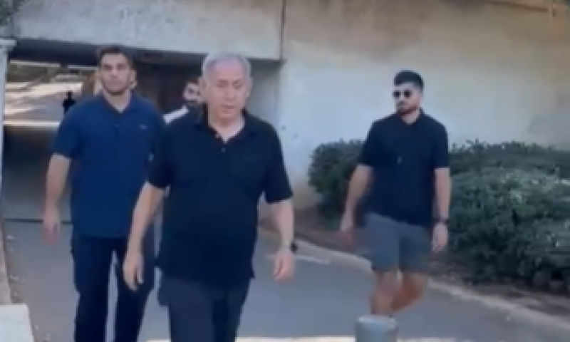 צפו: תיעוד ראשון של נתניהו אחרי האשפוז בביה"ח
