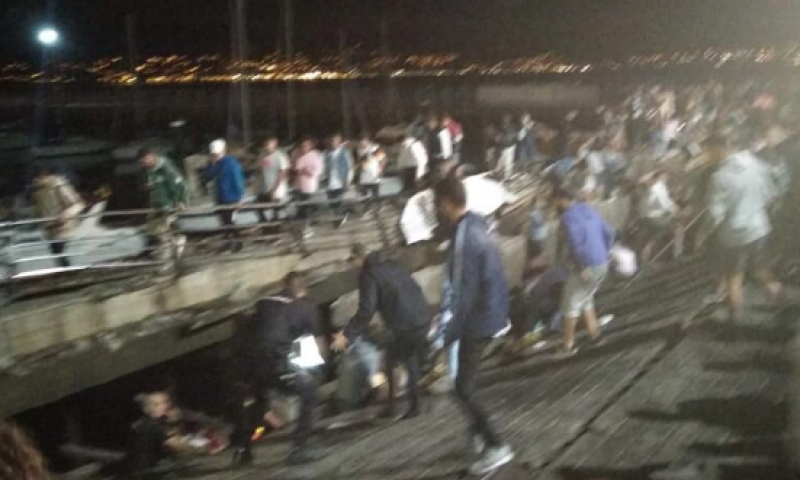 ספרד: מאות פצועים לאחר קריסת רציף בפסטיבל