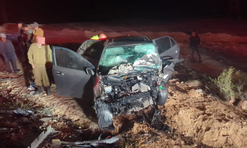 כבישים אדומים: שני פצועים קשה בתאונה סמוך לעבדת