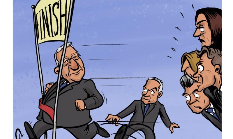 קריקטורה: הנצחון של ריבלין במרוץ לנשיאות