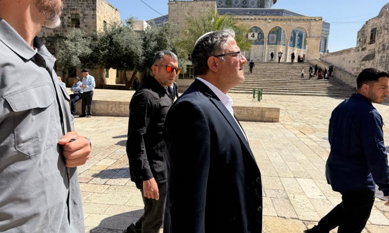 לרגל יום ירושלים: בן גביר התפלל בהר הבית להצלחת ראש השב"כ