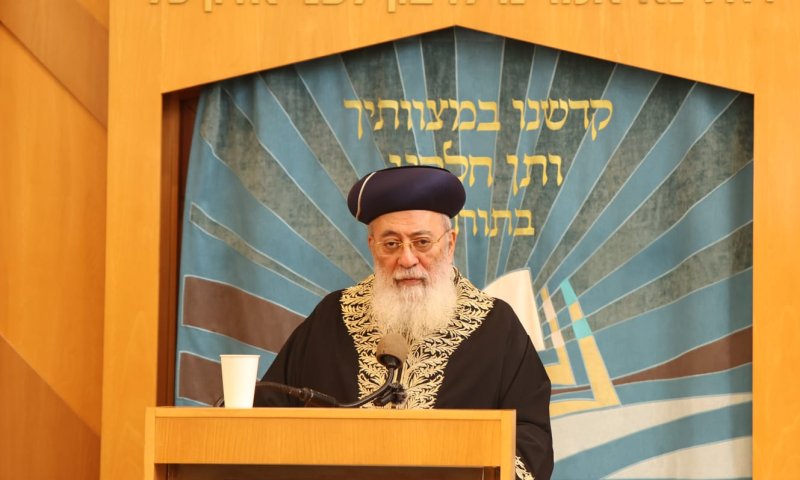 הרב עמאר: "החזרה הזו היא רק התחלה"