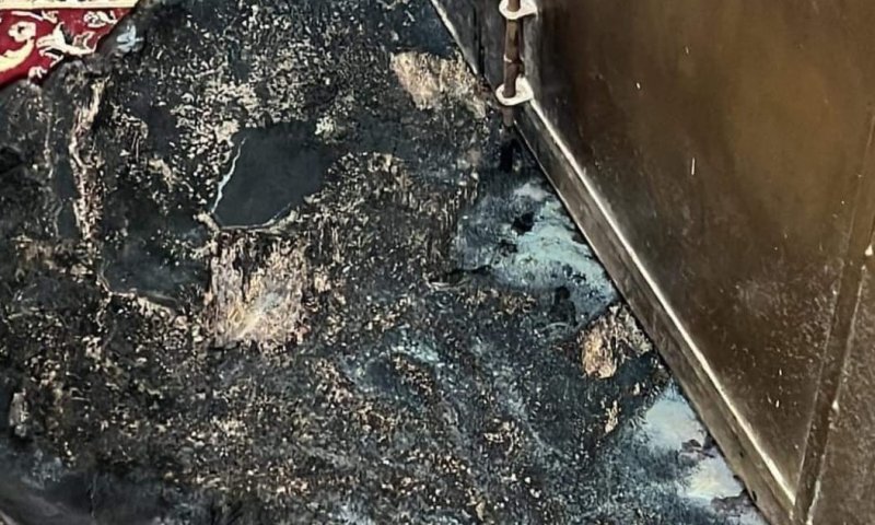 חשד להצתת מסגד בכפר זיתא, ליד אריאל בשומרון