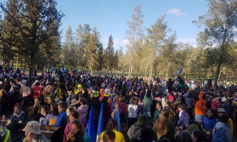 מסע ט"ו בשבט של חניכי אריאל  "בדרכי דוד המלך"