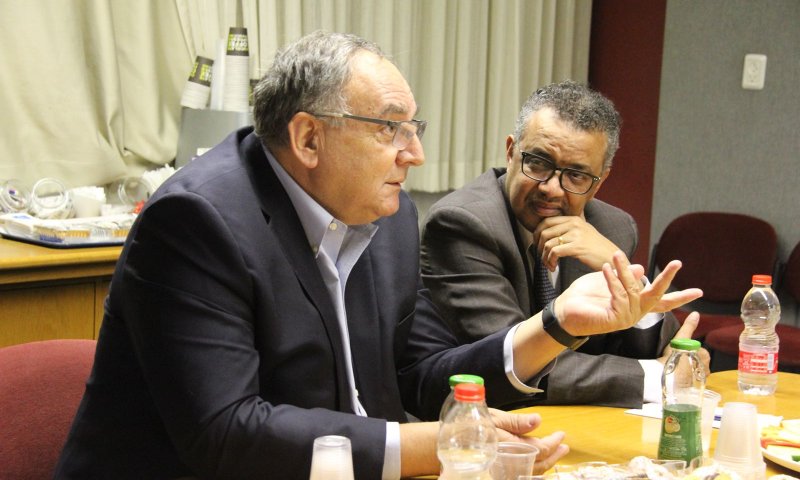 ביקור מפתיע: מנכ"ל ארגון הבריאות העולמי בהדסה