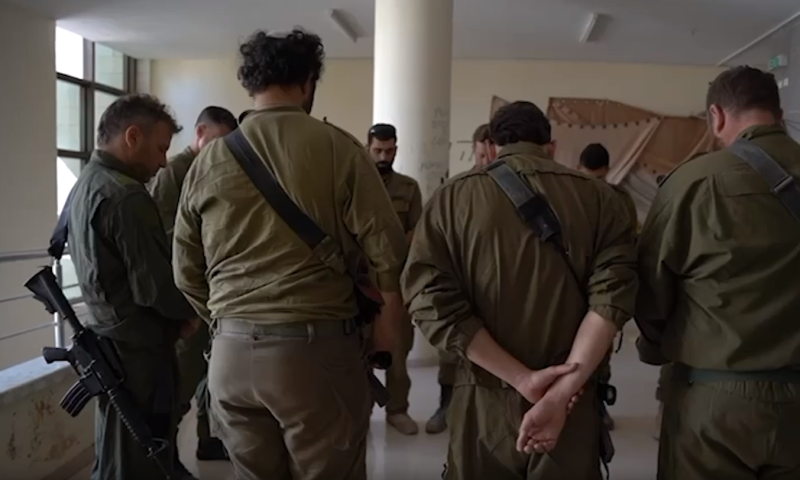 צפו: הלוחמים קיימו טקס ליום השואה ברצועת עזה