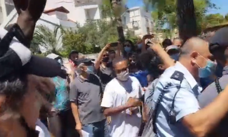 צפו: השופט סייר בזירת הירי; עימותים התפתחו במקום