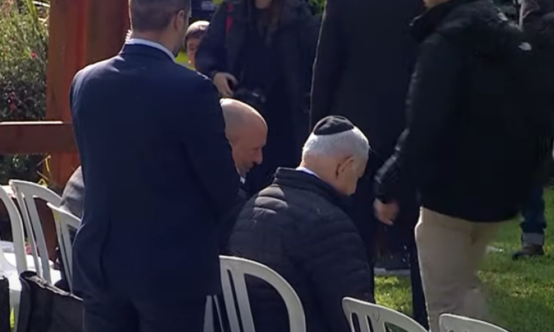 בהלוויית הרב דרוקמן: מפגש נדיר בין נתניהו לבנט