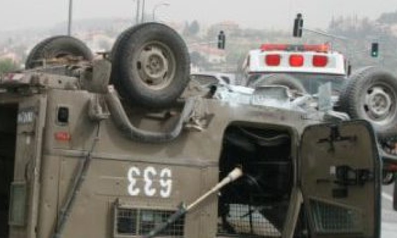 חייל נהרג וקצין צה"ל נפצע בהתהפכות רכב צבאי בהר דב