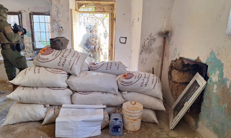 הלוחמים תפסו בקבאטיה 100 ק"ג של חומר להכנת מטענים