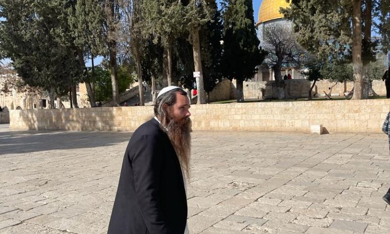 לאחר שהורחק: הרב אריה ליפו עלה להר הבית