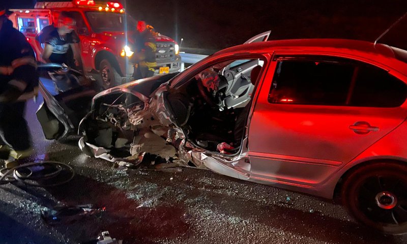 לכודה בתאונת דרכים סמוך לכוכב השחר