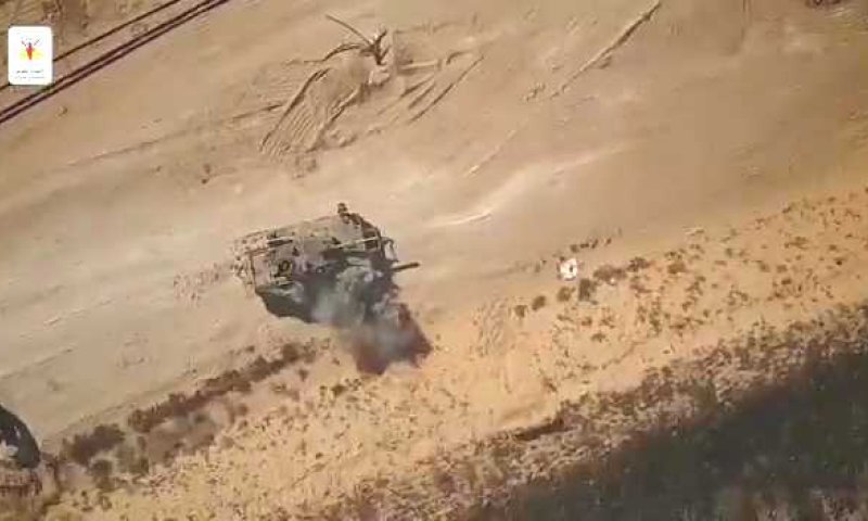 הג'יהאד האיסלאמי מפרסם: כך פגענו מהאוויר בטנק