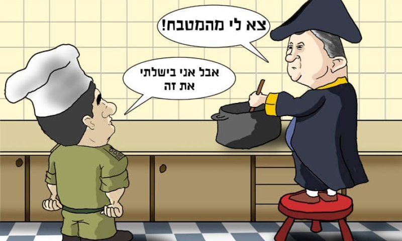 הקריקטורה היומית של אור רייכרט: ברק נגד אשכנזי